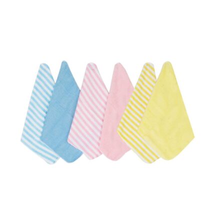 Hosiery Cotton Cloth Premium Baby Washcloth for New Born, Washable, Reusable, Absorbent, Extra Soft Face Towels/Washcloth/Napkin for Babies,Multicolour