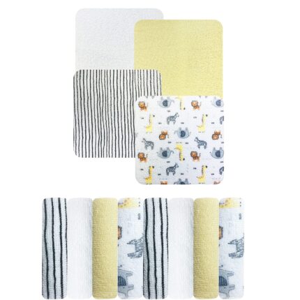 Hosiery Cotton Cloth Premium Baby Washcloth for New Born, Washable, Reusable, Absorbent, Extra Soft Face Towels/Washcloth/Napkin for Babies,Multicolour