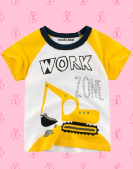 Babys/Kids/Boy’s Regular Fit Half T-Shirt MULTICOLOUR