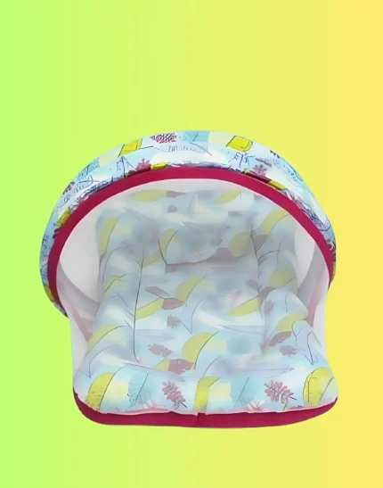 Cotton Bedding Set Thick Base Foldable Mosquito Net I Cotton Designer Mattress With Net | Baby Sleeping Bag | Carry Bed I Full Set