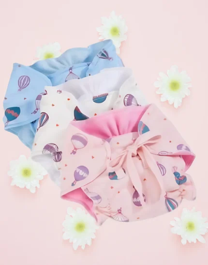 new born Baby's Cotton Cloth Diapers/Langot/nappy U Shaped Washable and Reusable Nappies (Multicolour,0-6 Months)