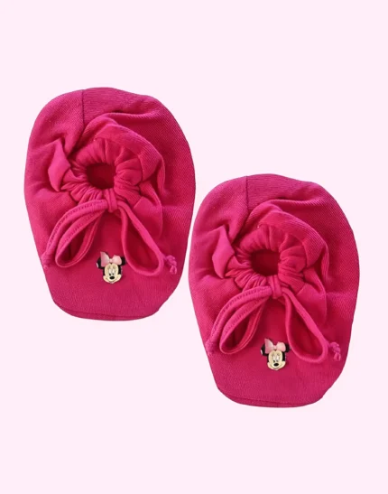 Booties Set Printed Gloves and Socks Combo (0-6 Months)