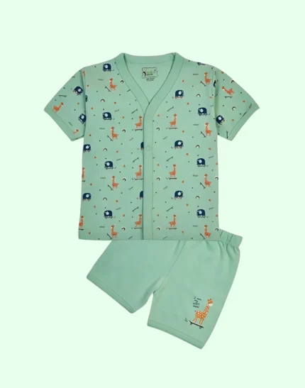 indilittle Baby's Pride Infants Boys Half Sleeve Jabla and Shorts