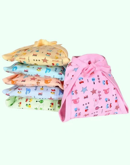 new born Baby's Cotton Cloth Diapers/Langot/nappy U Shaped Washable and Reusable Nappies (Multicolour,0-6 Months)