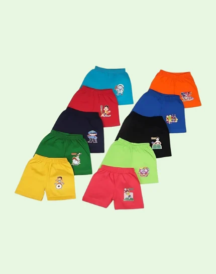 New Born Baby Girls and Boys Hosiery Cotton Shorts| Infant| Regular Fit| Half Pants