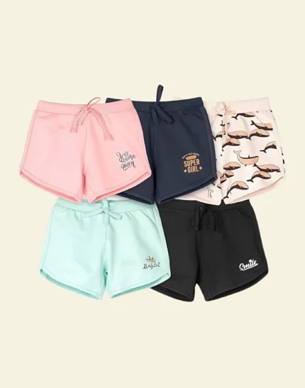 New Born Baby Girls and Boys Hosiery Cotton Shorts| Infant| Regular Fit| Half Pants