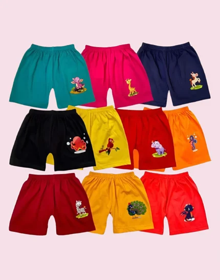 New Born Baby Girls and Boys Hosiery Cotton Shorts| Infant| Regular Fit| Half Pants