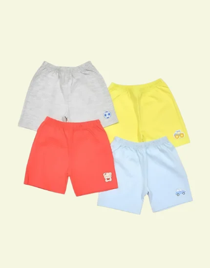 New Born Baby Girls and Boys Hosiery Cotton Shorts| Infant| Regular Fit| Half Pants