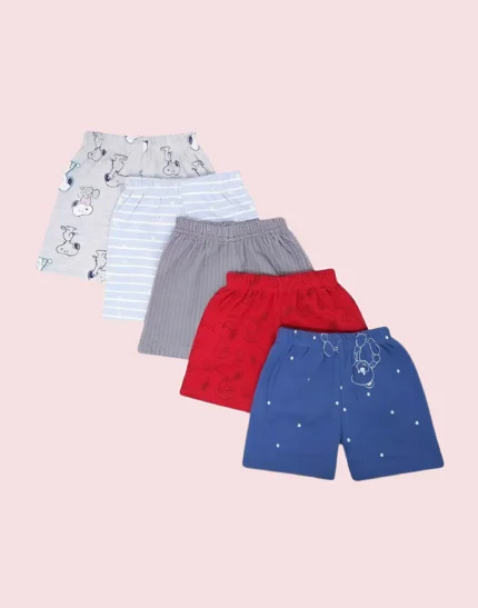 New Born Baby Girls and Boys Hosiery Cotton Shorts| Infant| Regular Fit| Half Pants