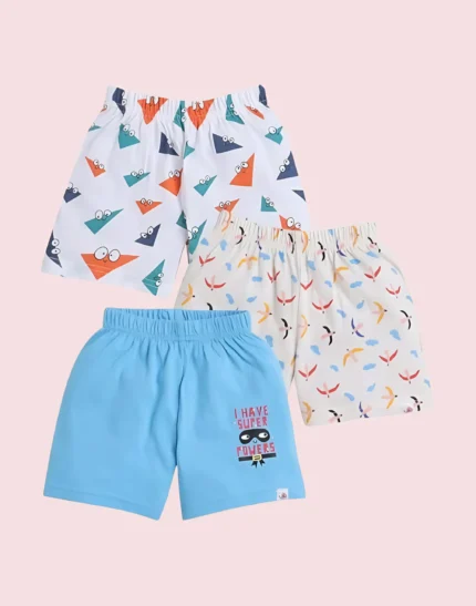 New Born Baby Girls and Boys Hosiery Cotton Shorts| Infant| Regular Fit| Half Pants
